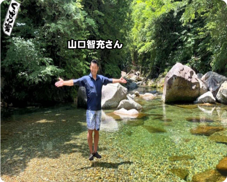 テレビで紹介された板取川の撮影風景