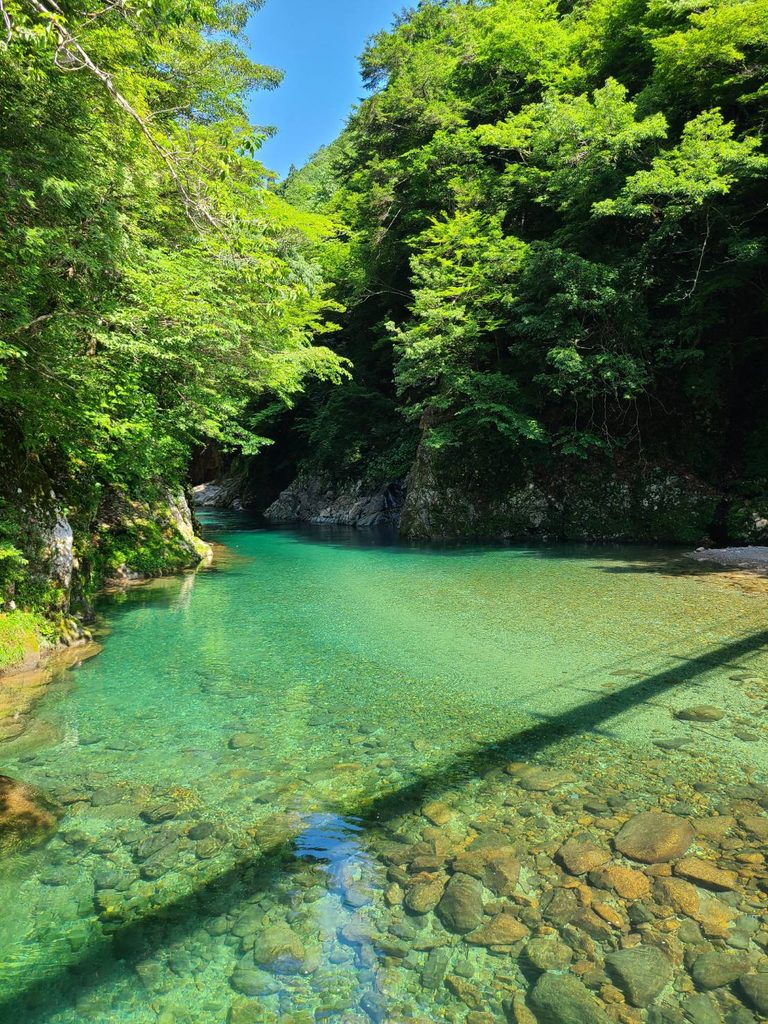岐阜県関市板取を流れる透明な板取川
